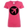 Women’s Glitter V-Neck T-Shirt Thumbnail