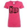 Women’s Glitter V-Neck T-Shirt Thumbnail