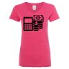 Women’s Glitter V-Neck T-Shirt Thumbnail