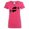 Women’s Glitter V-Neck T-Shirt Thumbnail