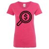 Women’s Glitter V-Neck T-Shirt Thumbnail