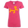 Women’s Glitter V-Neck T-Shirt Thumbnail