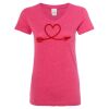 Women’s Glitter V-Neck T-Shirt Thumbnail