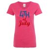 Women’s Glitter V-Neck T-Shirt Thumbnail