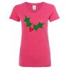 Women’s Glitter V-Neck T-Shirt Thumbnail