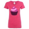 Women’s Glitter V-Neck T-Shirt Thumbnail