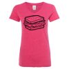 Women’s Glitter V-Neck T-Shirt Thumbnail