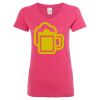 Women’s Glitter V-Neck T-Shirt Thumbnail