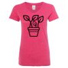 Women’s Glitter V-Neck T-Shirt Thumbnail