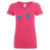 Women’s Glitter V-Neck T-Shirt Thumbnail