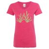 Women’s Glitter V-Neck T-Shirt Thumbnail