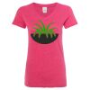 Women’s Glitter V-Neck T-Shirt Thumbnail