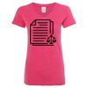 Women’s Glitter V-Neck T-Shirt Thumbnail