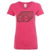 Women’s Glitter V-Neck T-Shirt Thumbnail