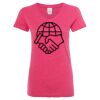 Women’s Glitter V-Neck T-Shirt Thumbnail