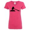 Women’s Glitter V-Neck T-Shirt Thumbnail