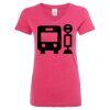 Women’s Glitter V-Neck T-Shirt Thumbnail