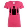 Women’s Glitter V-Neck T-Shirt Thumbnail