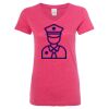 Women’s Glitter V-Neck T-Shirt Thumbnail