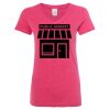 Women’s Glitter V-Neck T-Shirt Thumbnail