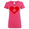 Women’s Glitter V-Neck T-Shirt Thumbnail