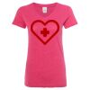 Women’s Glitter V-Neck T-Shirt Thumbnail