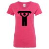 Women’s Glitter V-Neck T-Shirt Thumbnail