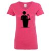 Women’s Glitter V-Neck T-Shirt Thumbnail