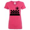 Women’s Glitter V-Neck T-Shirt Thumbnail