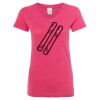 Women’s Glitter V-Neck T-Shirt Thumbnail