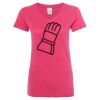 Women’s Glitter V-Neck T-Shirt Thumbnail