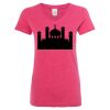 Women’s Glitter V-Neck T-Shirt Thumbnail