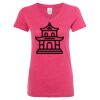 Women’s Glitter V-Neck T-Shirt Thumbnail
