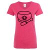 Women’s Glitter V-Neck T-Shirt Thumbnail