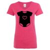 Women’s Glitter V-Neck T-Shirt Thumbnail