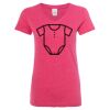 Women’s Glitter V-Neck T-Shirt Thumbnail