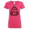 Women’s Glitter V-Neck T-Shirt Thumbnail
