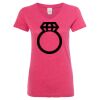 Women’s Glitter V-Neck T-Shirt Thumbnail