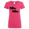 Women’s Glitter V-Neck T-Shirt Thumbnail