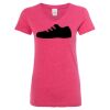 Women’s Glitter V-Neck T-Shirt Thumbnail