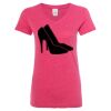Women’s Glitter V-Neck T-Shirt Thumbnail