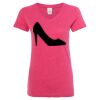 Women’s Glitter V-Neck T-Shirt Thumbnail