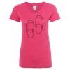 Women’s Glitter V-Neck T-Shirt Thumbnail