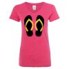 Women’s Glitter V-Neck T-Shirt Thumbnail