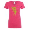 Women’s Glitter V-Neck T-Shirt Thumbnail