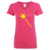 Women’s Glitter V-Neck T-Shirt Thumbnail