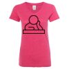 Women’s Glitter V-Neck T-Shirt Thumbnail