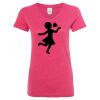 Women’s Glitter V-Neck T-Shirt Thumbnail