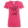 Women’s Glitter V-Neck T-Shirt Thumbnail