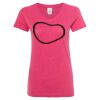 Women’s Glitter V-Neck T-Shirt Thumbnail